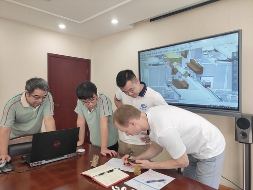 Laatste bedrijfsblogs De Russische klant bezocht Xinwei Factory