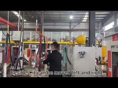 De test van de veertrekker van draagbare puntlasser