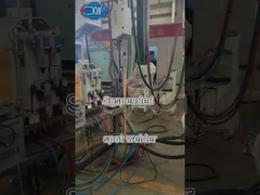 The metal sheet's welding of suspended spot welder