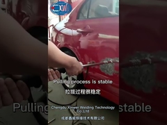 The pulling process of car dent puller