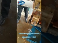 Het laswerk van de roestvrijheidskist van de naadlassen