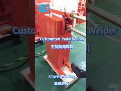 Lassen van het roestvrij staal met de aangepaste pedal spot lasser