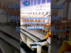 het lassen van het versterkingsstaal met de multihead spotweldmachine