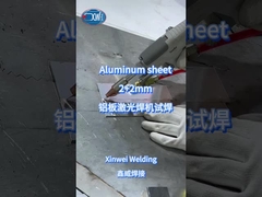 Lassen van aluminiumplaten van 2+2 mm met laserlassen