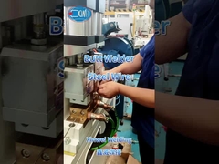 Lassen van staaldraad van 3,5 mm+3,5 mm met een achterstelasser