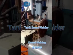 Lassen van wastafels van roestvrij staal met naadlasser