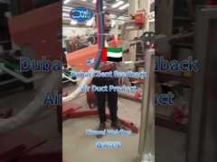 Lasluchtkanaal met ophangingsplaatslassen