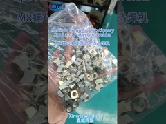 Lassen van M8-moeren met middelfrequente stationêre pleklassen