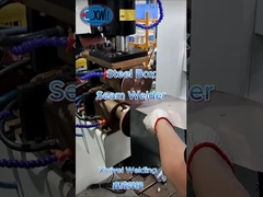 Lassen van een 1,2 mm koolstofstalen doos met een naadlasser