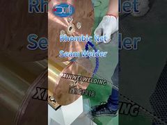 Lassen van rombische netten met naadlasmachine